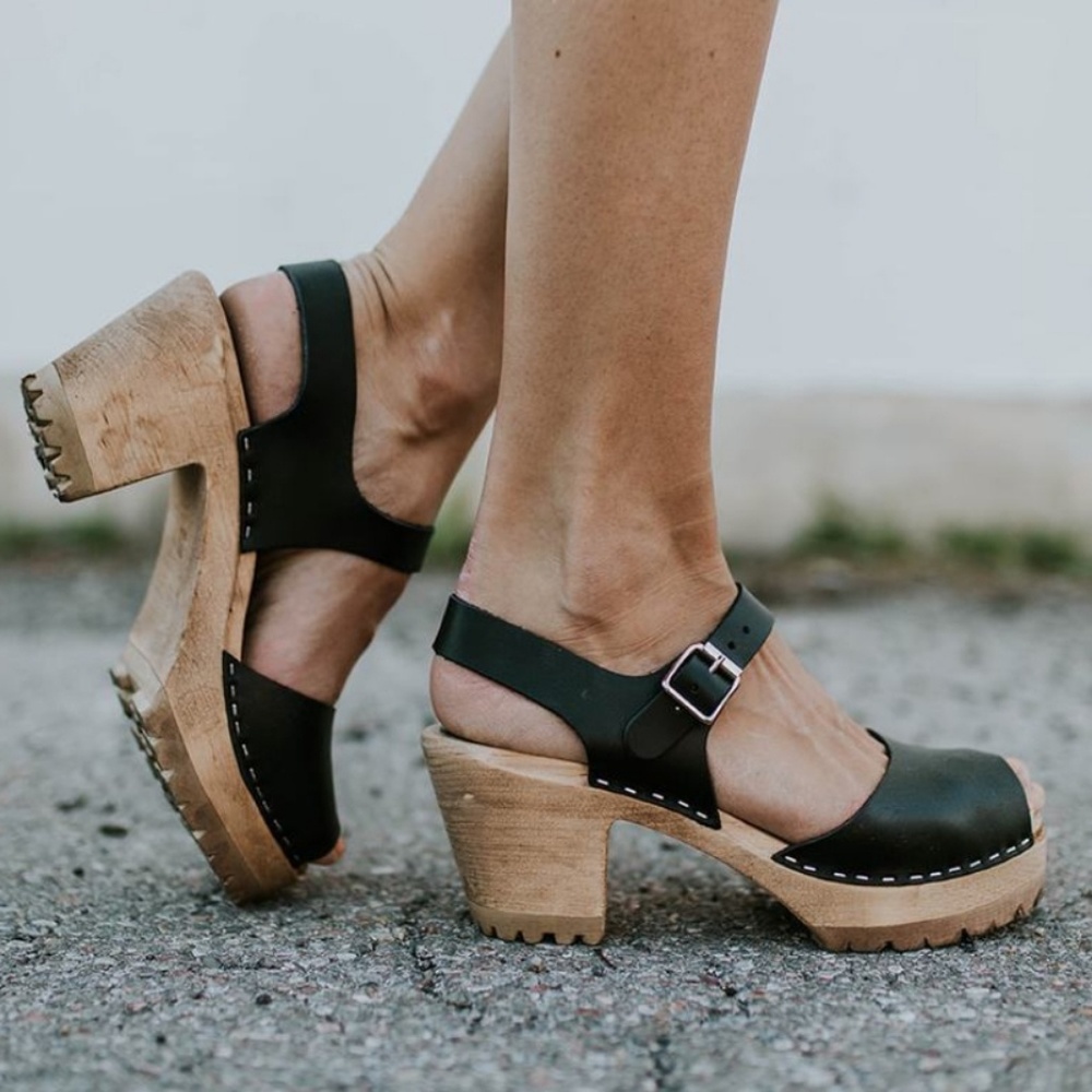 MIA Black Greta Clogs